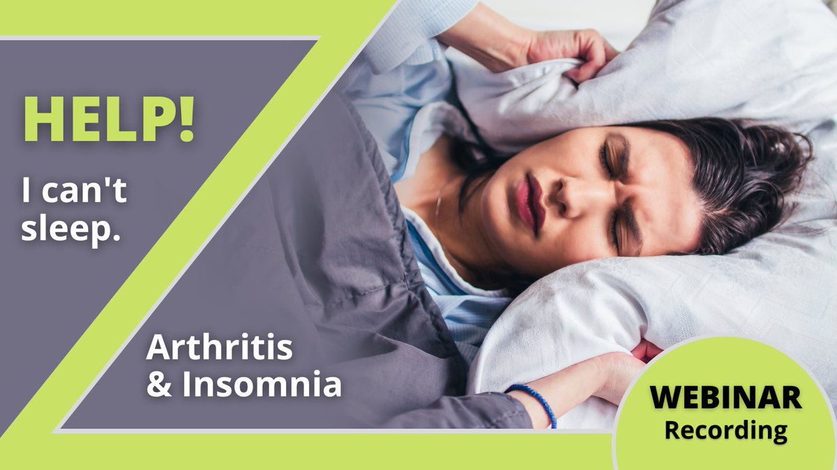 Arthritis_ARC's tweet photo. Miss our #arthritis and #insomnia webinar? The recording is now available! Watch it today to learn about the impact of sleep on arthritis and to discover a new solution to help people get the rest they need: https://t.co/uNh79cOmjv @DCLab_RI_MUHC @DianeLacaille #ArthritisResearch https://t.co/MAPIQcA7IJ