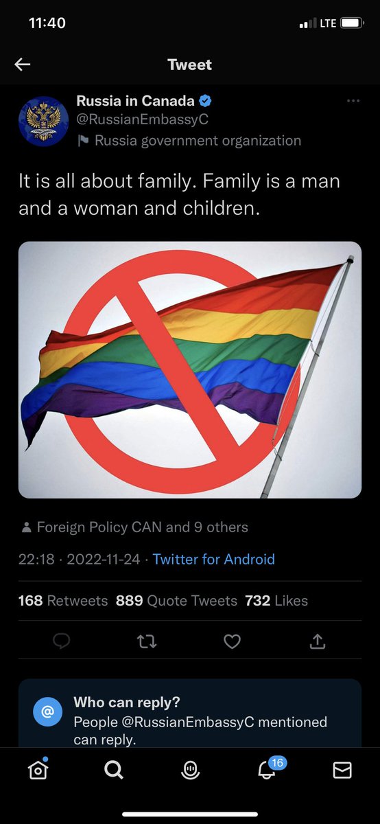 When this tweet went out, I was attending a 2SLGBTQI+ event where activists &amp; leaders shared their experiences of protecting the fundamental right to equality.

In Canada, you are free to be you &amp; to love whom you love.

Canada will always defend equality rights at home &amp; abroad.