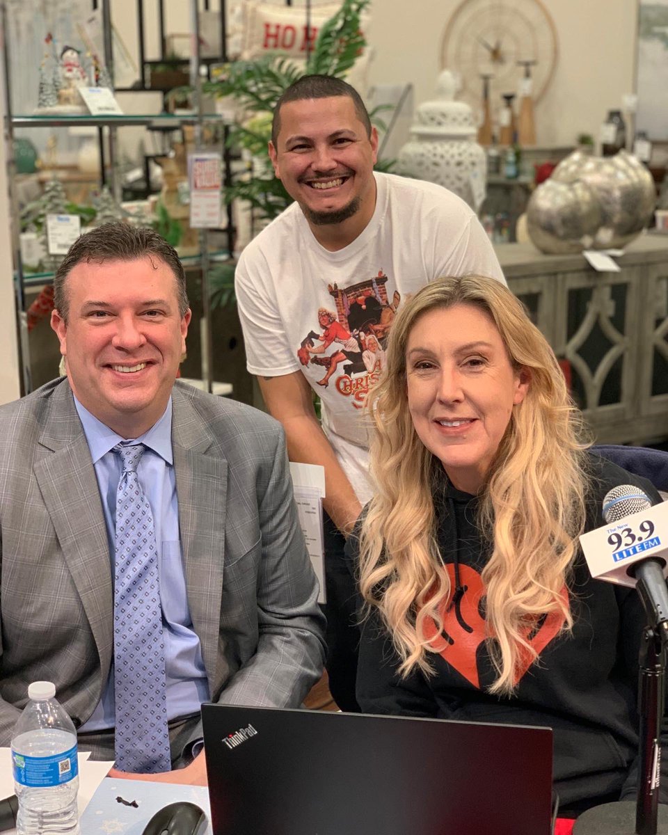 Huge thanks to <a href="/robinrock/">Robin Rock</a> &amp; <a href="/DJNurotic/">DJ Nurotic</a> for hanging out with us #BlackFriday morning! 🖤Didn’t win today? Stop in &amp; register for our anniversary #giveaway! 🥳 Plus you can still catch #BlackFridaySavings until 9pm AND a gift 🎁 with qualifying purchase - 2pc Luggage Set! 🧳