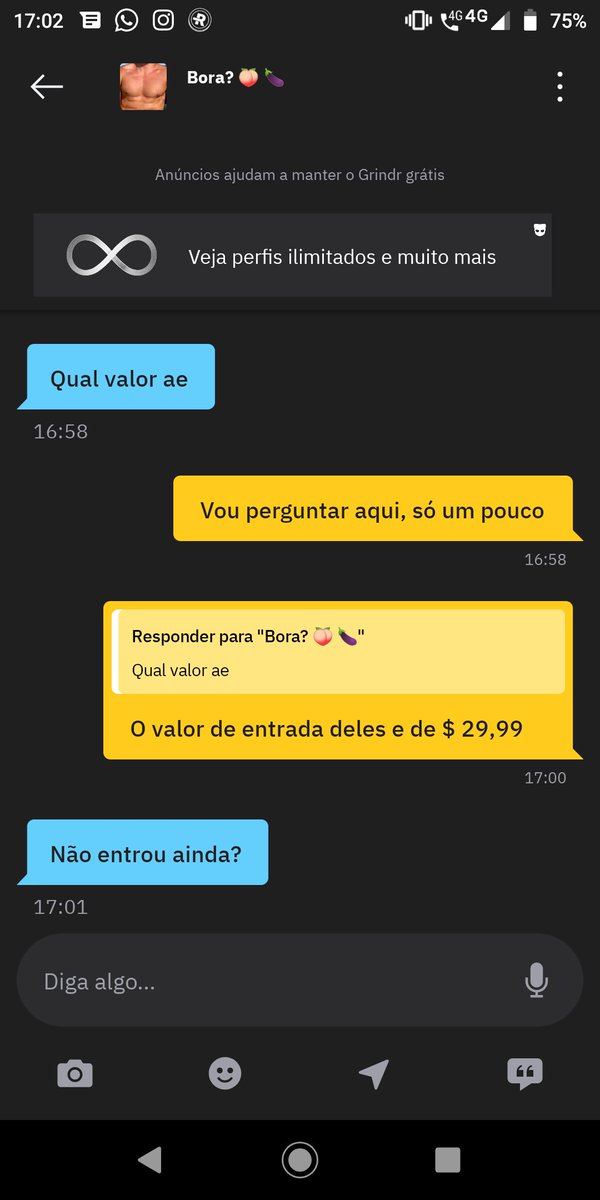 AndreiAngelXXX's tweet photo. O meu aplicativo do @GrindrPrints não para, é só pessoal querendo saber quanto é para entrar na @dedalosbar. Por apenas 29,99 vc tem uma experiência maravilhosa. Não fique de fora dessa, vem vc também https://t.co/Jtqfpw4zGN