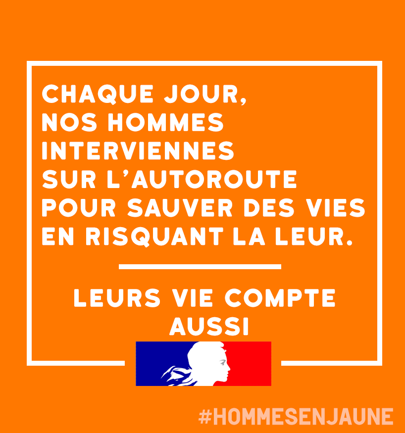dirfrance's tweet photo. Faites attentions aux hommes en jaune, qui protègent vos vies pour éviter des surs accidents. Leur vie compte aussi. #hommesenjaune https://t.co/fci2lRFqzd