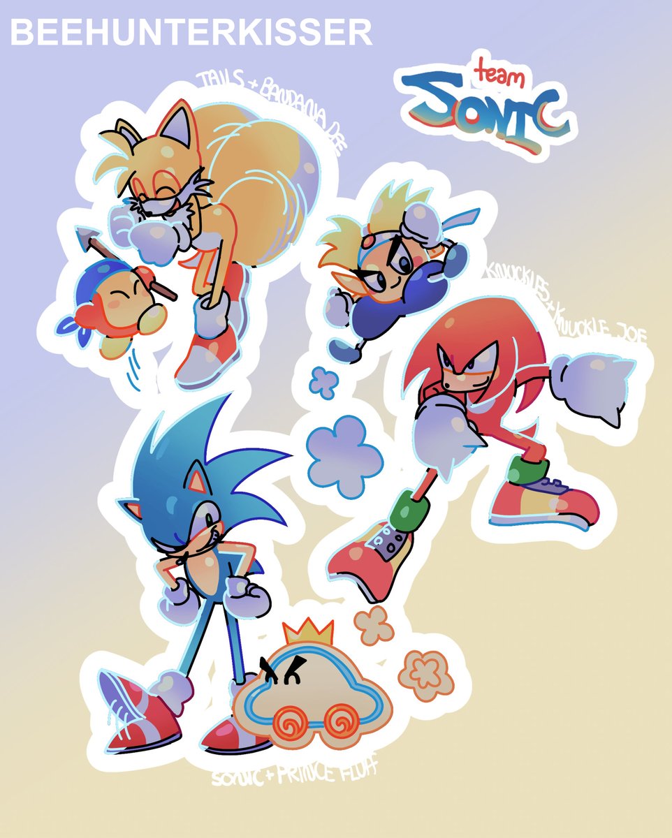 beehunterkisser's tweet photo. KIRBY + SONIC https://t.co/DFQTkNJhnn