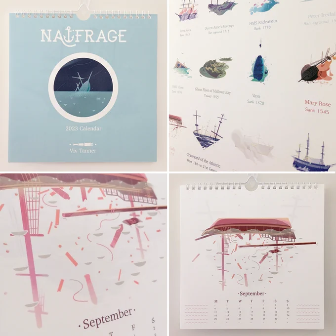 Limited copies of my Naufrage - Calendar 2023 available (more info below) ⚓️ 