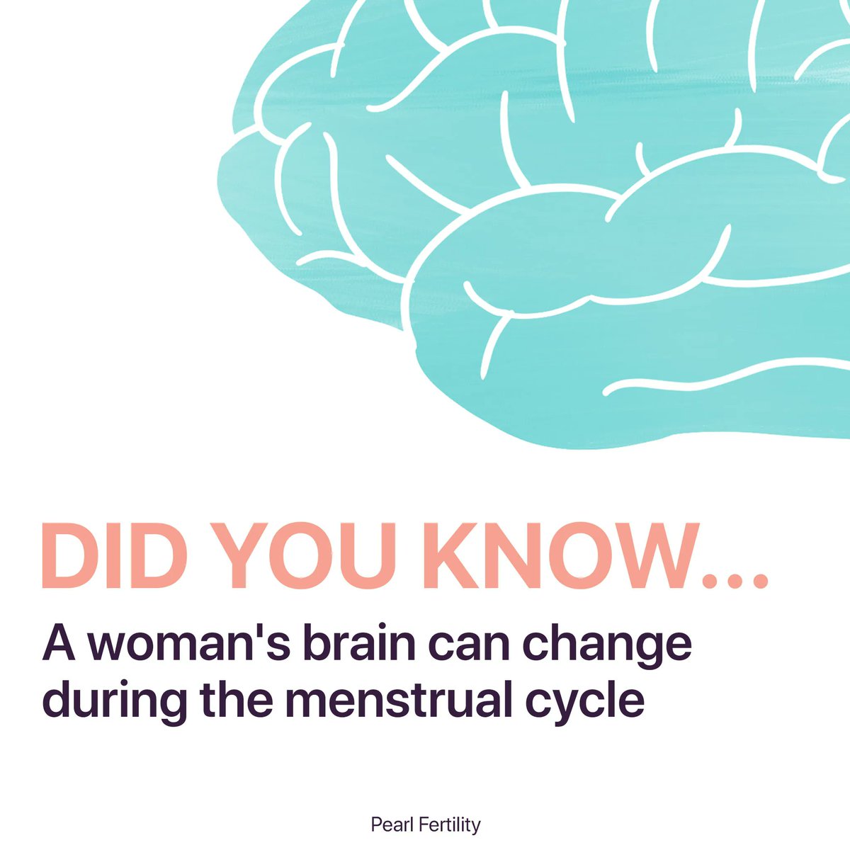 😧The hormones produced throughout your menstrual cycle change your brain. 

It has been seen that three weeks after a women's period, her verbal skill peak. These changes can vary among women. 

📈📉  Chart your hormones to know how they fluctuate with Pearl Fertility.