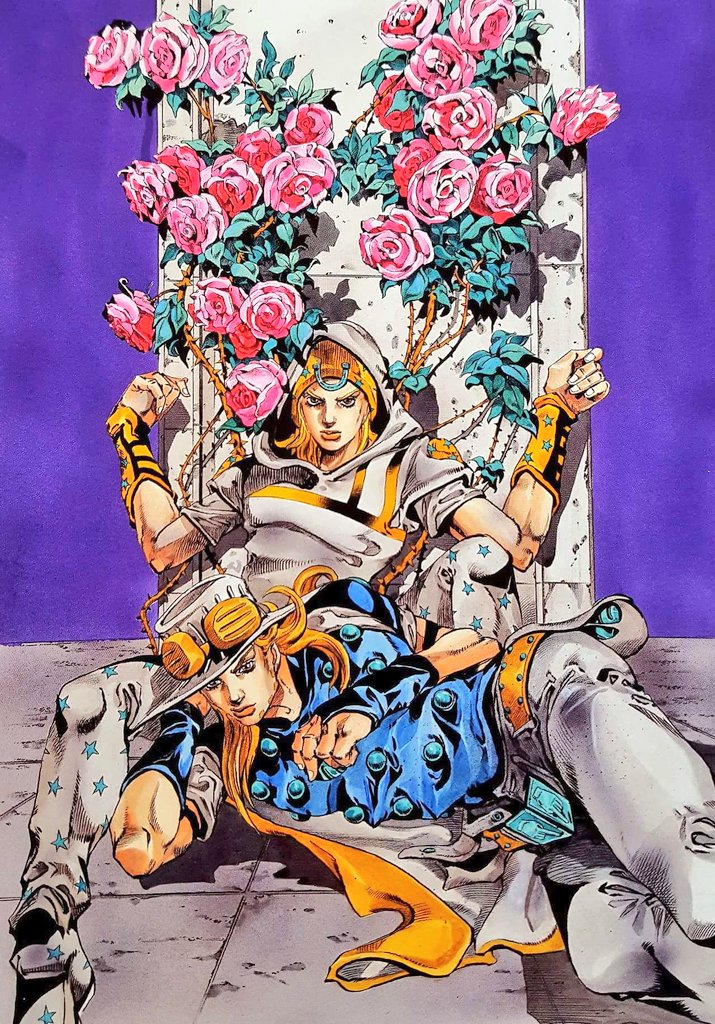 JoestarDaily's tweet photo. Johnny and Gyro https://t.co/DtFo82mWnS