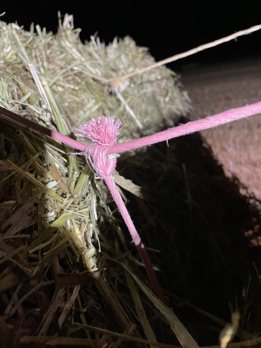 Good Morning Krone HDP II owners, have you ever had this issue? We have tried adjusting twine finger/pusher forward but with no success, it effectively wrecks two bales loosens string on pictured bale and rips string off next bale in line, any suggestions?