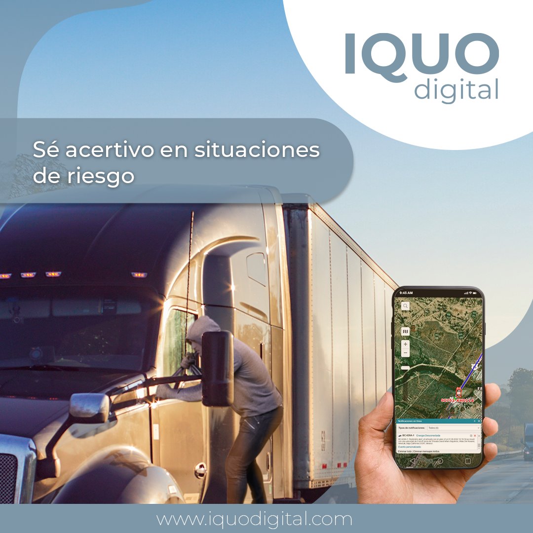 IquoDigital's tweet photo. Actualizar tu SOP con posibles situaciones de riesgo y protocolos, incrementa la seguridad de conductores. 

Con #Flotillas recibe notificaciones en tiempo real de incidencias en el #Viaje

Escribe para más información
#transporteseguro #gps  #seguridadeneltransporte #telemetría https://t.co/Bf8M74UFj2