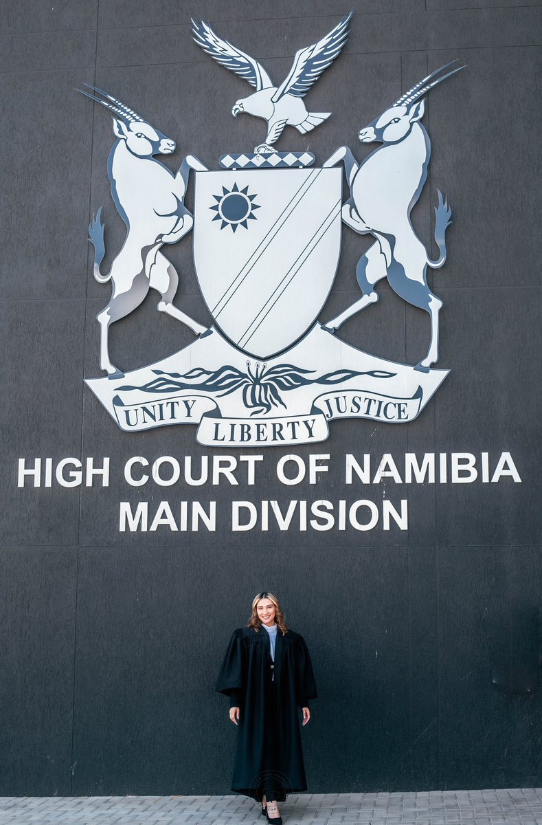 heloise_simone's tweet photo. An admitted legal practitioner of the High Court of Namibia. God’s grace alone! https://t.co/EOpwjuAK9H