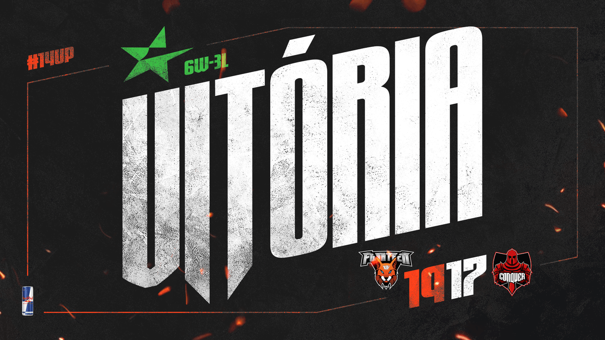 MAIS UMA VITÓRIA! Fechamos a semana com um 19:17 frente a <a href="/ConquerGamingFI/">Conquer Gaming</a> e alcançamos a sexta vitória na <a href="/ESEA/">ESEA League</a> Advanced.

Voltamos na próxima semana.

#14UP