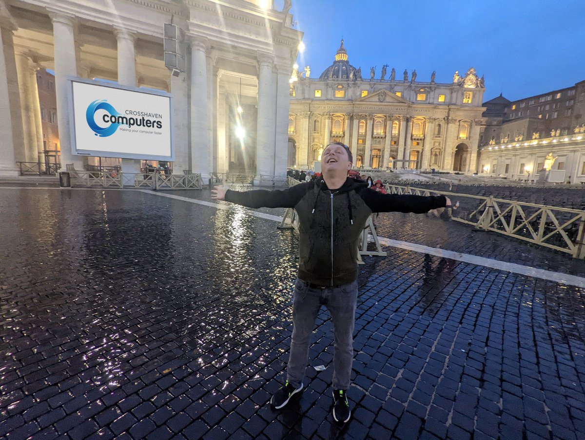 Thanks Pope Francis for the welcome when I made it to Rome today