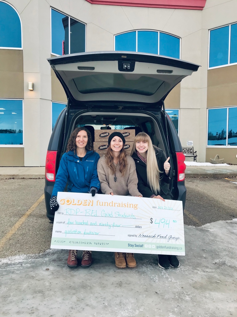 ✏ Congrats to the 2023 @reddeerpolytechnic Bachelor of Education Middle Years Program Grads for raising $494.50 in their fundraiser! These smiling pre-service teachers are going to inspire a generation of students! 

Thank you for being so supportive!  🏫
