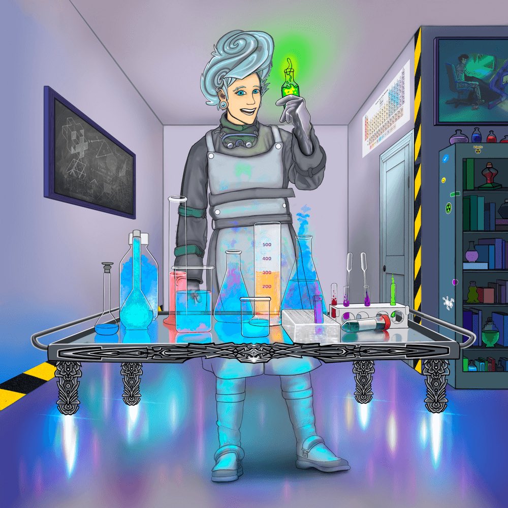 Fractal Friends Collection!
This story begins with 2 characters. Fractalicia the cyberpunk (A self-portrait) &amp; IGLI the mad scientist (A persona of my partner)
👩‍🎤🧙🧌🧞🧜🏼‍♀️
From here 555 characters will be discovered, hidden treasures unlocked, and an epic adventure unfolds.