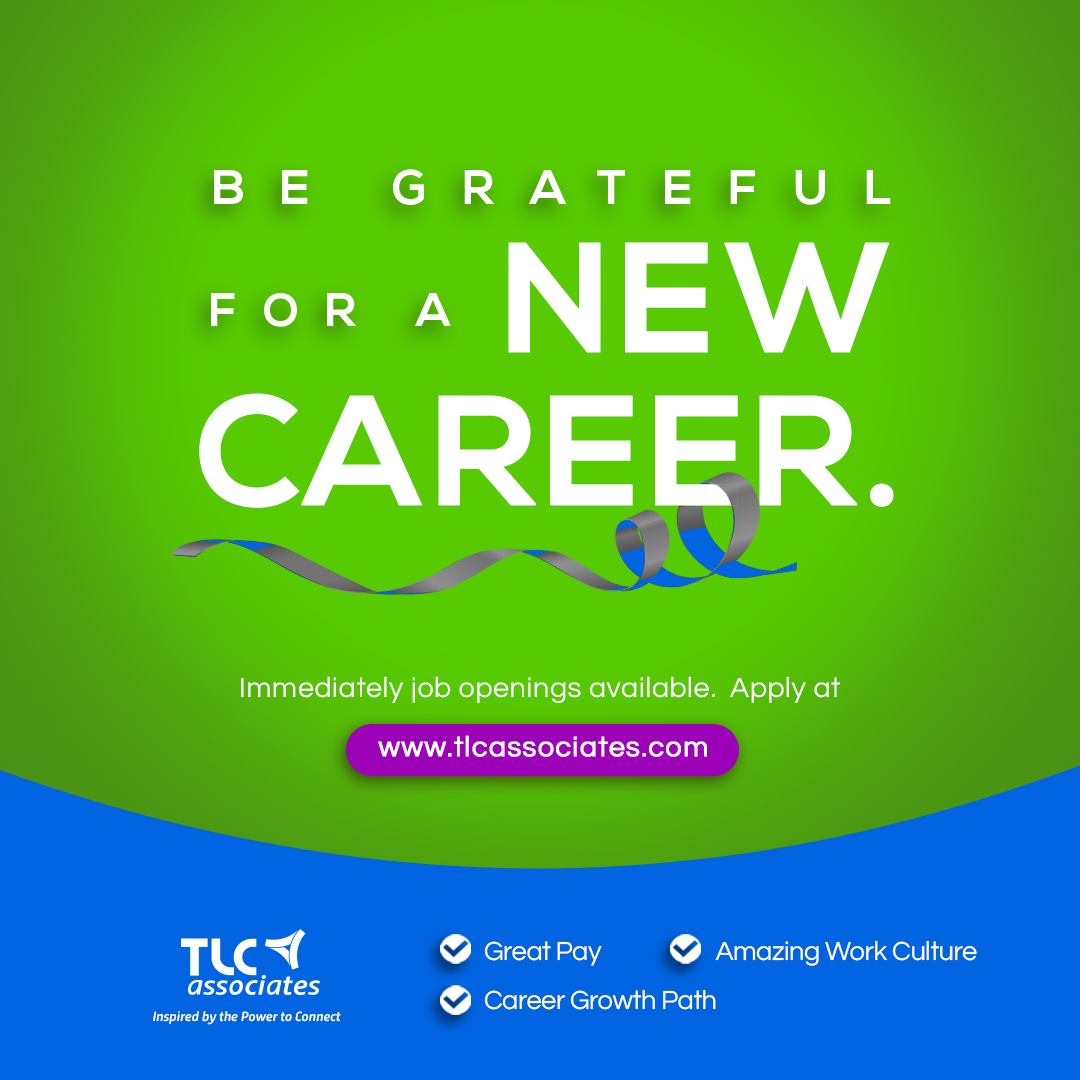 we_are_TLC's tweet photo. TLC offers competitive pay, great benefits, and a fun work environment. This Thanksgiving, you could be grateful for a new career path. Come see what positions are available today at https://t.co/21gIdpeHia 

#LifeatTLC #ContactCenterLife #CallCenter #Careers #FunAtWork https://t.co/BrgioMshSK