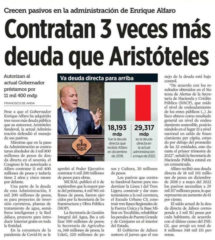 CheFerchowski68's tweet photo. #Jalisco en medio de las siguientes guerras:

Mediática/Política #UDeG VS #GobJal
Carteles #CDS VS #CJNG
Política #GobJal VS #GobMX
#GobJal VS #MadresBuscadoras
#GobJal VS #JalisciensesDeAPie

El #CartelPANaranjaNuevaGeneracion
es el cancer de #Jalisco.

#FueraMCDeJalisco

📢Rt https://t.co/6Al9nUPz60