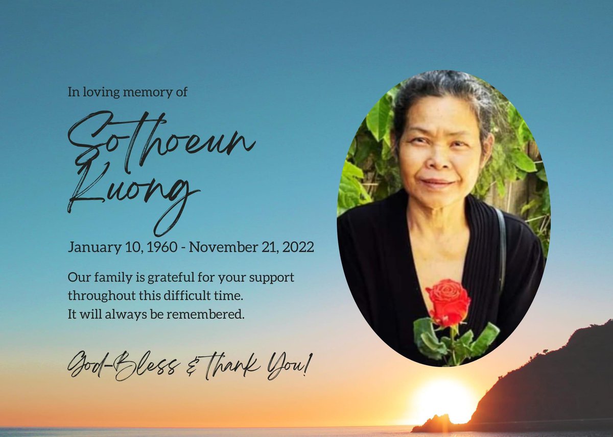 Sothareyes's tweet photo. @pulte my mom just passed away from Dementia and we’re needing some help for funeral expense 🙏🏽🙏🏽 https://t.co/FZSckya2gU