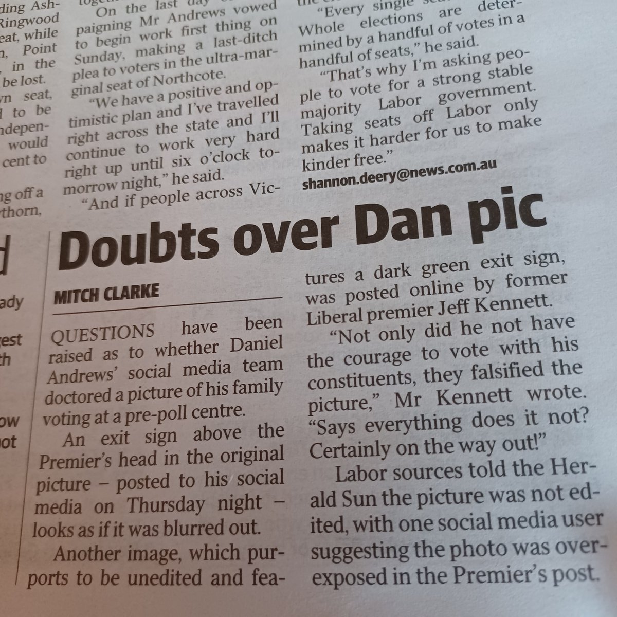 BroOfHoppers's tweet photo. This bloke Kennett really is NOT OK is he?
What will tomorrow’s conspiracy be? “Andrews fakes trip to toilet”?
And which - and how many - MSM outlets will Jeff us by repeating this nonsense?
The “doubts” are not about the pic at all, are they?
#LikeFfs https://t.co/b6jqYVYpxV
