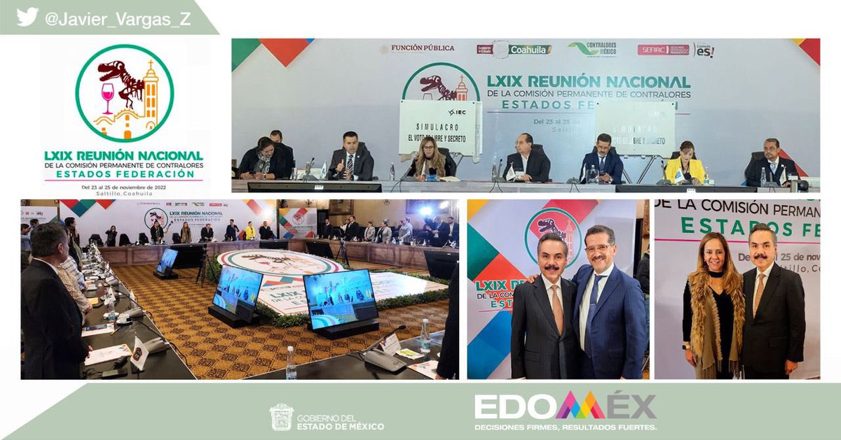 Concluye la #LXIXReuniónNacional de @ContraloresMX, reafirmando nuestro compromiso por un servicio público profesional y que responda a las expectativas de la ciudadanía. Mi reconocimiento a la Secretaria <a href="/Tessygb/">Tessy Guajardo</a> por su labor, y nuestro apoyo al nuevo Coordinador <a href="/JuanJSerranoM/">Juan José Serrano</a>.