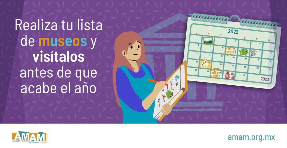 Realiza tu lista de museos y visítalos antes de que acabe el año.

Somos los #MuseosQueTúHaces 🧡
