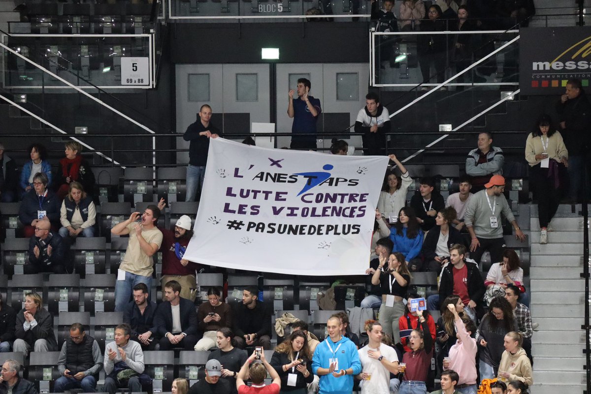 [#25Novembre 💜]

À l'occasion de la Journée internationale pour l'#élimination de la #violence à l'égard des femmes, l’ANESTAPS et son réseau réaffirment leur engagement contre tout type de #discrimination et violence associée ❌ 

#PasUneDePlus
[1/2]