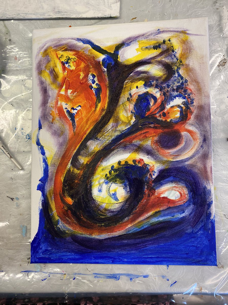 ekte77's tweet photo. Todays painting😃 Painting - ©️
.
.
.

#art #kunst #creative #creativity #artsy #contemopraryart #abstract #artofinstagram #originalart #painting #artwork #billedkunst #onlineart #kunstnerihjertet #scandinavianart #loveart #norwegianart #abstractart #artlover  #artdaily https://t.co/3rfVfrczNO