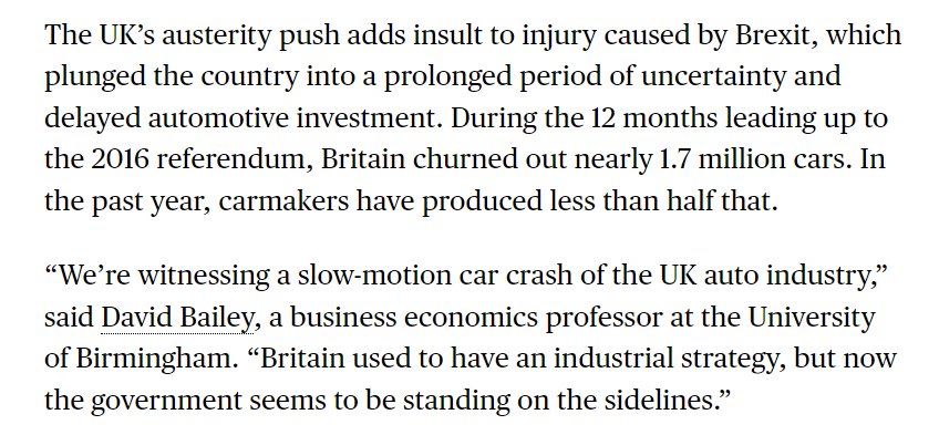 VoicesDeal's tweet photo. <<The UK Car Industry’s Prospects Go From Bad to Worse
The government’s £55 billion tax and spending cut plan adds insult to injuries — both Brexit-related and self-inflicted.>> @OxfordMailLive https://t.co/xPznPAYOym