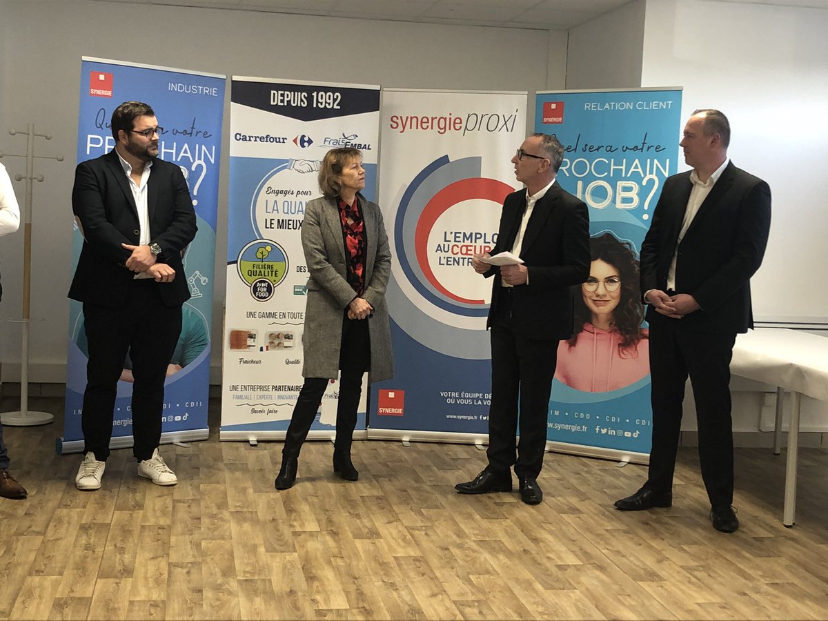 Inauguration ce jour de l’agence d’intérim #Synergie au sein de l’entreprise #Frais Embal à Boulogne sur Mer.De nombreux recrutements en partenariat en cours et à venir!👍<a href="/LEMERY_C/">Christelle LEMERY</a> <a href="/ThierryDanhiez/">Thierry DANHIEZ</a> <a href="/DominiqueGhys/">Ghys dominique</a> @FredericDanel