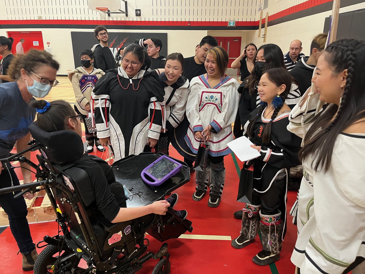 StMarkOCSB's tweet photo. Informative and entertaining presentations of Inuit Culture from Nunavut Sivuniksavut, Inuit College. @nunavutottawa. We are so fortunate to have had this important educational opportunity. #MyStMark #ocsbindigenous https://t.co/pQS2cfaWsZ