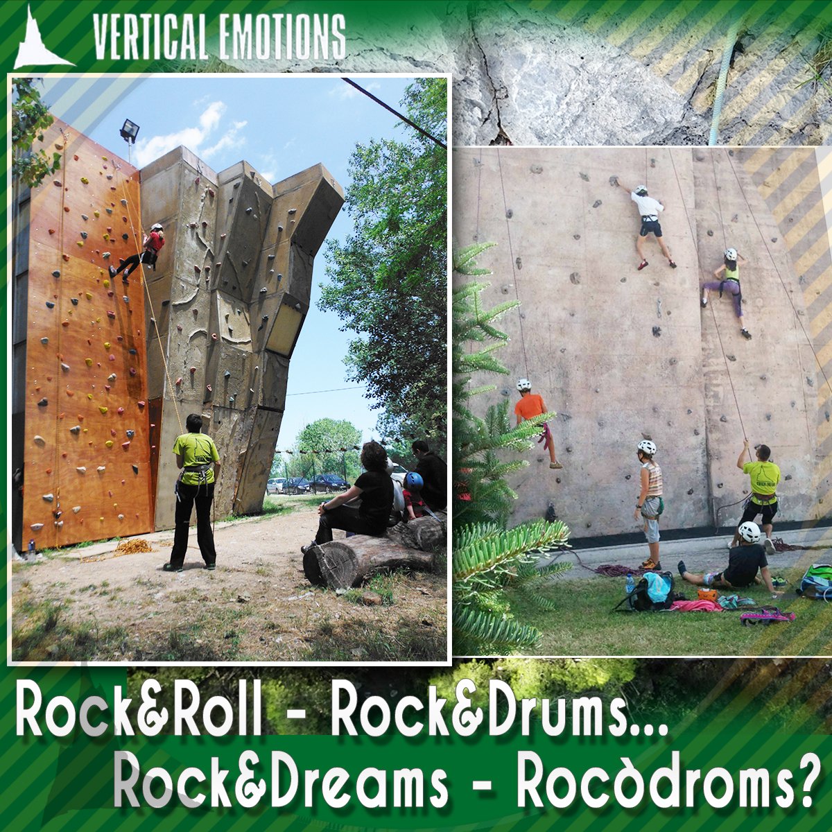 VerticalEmotion's tweet photo. Rock&amp;Roll - Rock&amp;Drums - Rock&amp;Dreams - Rocòdroms?

Sí, és clar que sí, rocòdroms &amp; boulders. Dissenyats, preparats i muntats específicament per a realitzar l’escalada.

🏂 https://t.co/yXF7BPgbpe
☎ +34 629 21 65 07

#Rocodroms #Aventura #VerticalEmotions #Emocions #Esports https://t.co/UhG8CYdNSt
