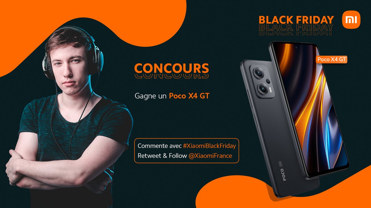 Vous n'en croirez pas vos yeux. Ceci est un #ad

C'est bien un #concours spécial pour le #XiaomiBlackFriday qui vous est proposé sur ce Twitter 🥳

Le Poco X4 GT est à gagner !
Pour participer il suffit de:
- RT avec le #XiaomiBlackFriday
- Follow <a href="/XiaomiFrance/">Xiaomi France</a>

TAS le 02/12/22🤍