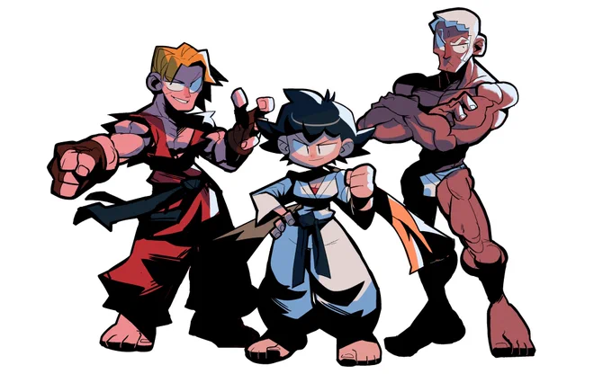3rd strike!! Ken, Makoto and Urien#StreetFighter #ken #urien #makoto 
