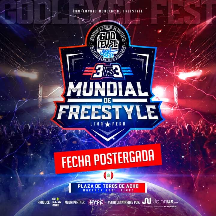 InfoFreestyle2's tweet photo. ¡Se cancela God Level! ❌

El mundial de God Level que se iba a realizar en Perú 🇵🇪 queda postergado hasta nuevo aviso.

Se desconocen los motivos oficiales de la suspensión del evento. 

#GodLevel 🏆 https://t.co/3VOLTvKFKB