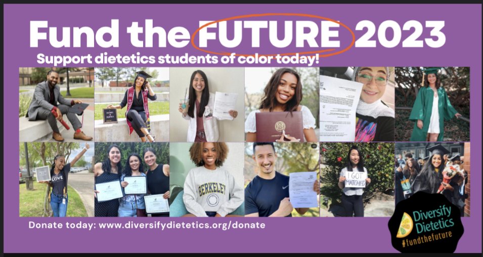 KCKlatt's tweet photo. If you're looking to give on this #BlackFriday, please consider @diversifyrdn 's Fund the Future 2023 Campaign. DD does great work in dismantling the barriers to a more diverse, equitable and just profession of dietetics and could use your support #RDchat https://t.co/PqQ9UsN2lz https://t.co/pqiw2hoGOz