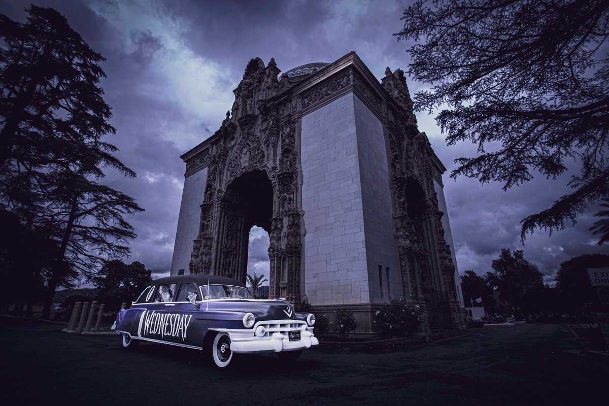 Turo has partnered with Netflix to celebrate today’s series premiere of the new show “Wednesday,” a sleuthing, supernaturally infused mystery charting Wednesday Addams' years as a student at Nevermore Academy. Starting today, you can book this Addams family hearse