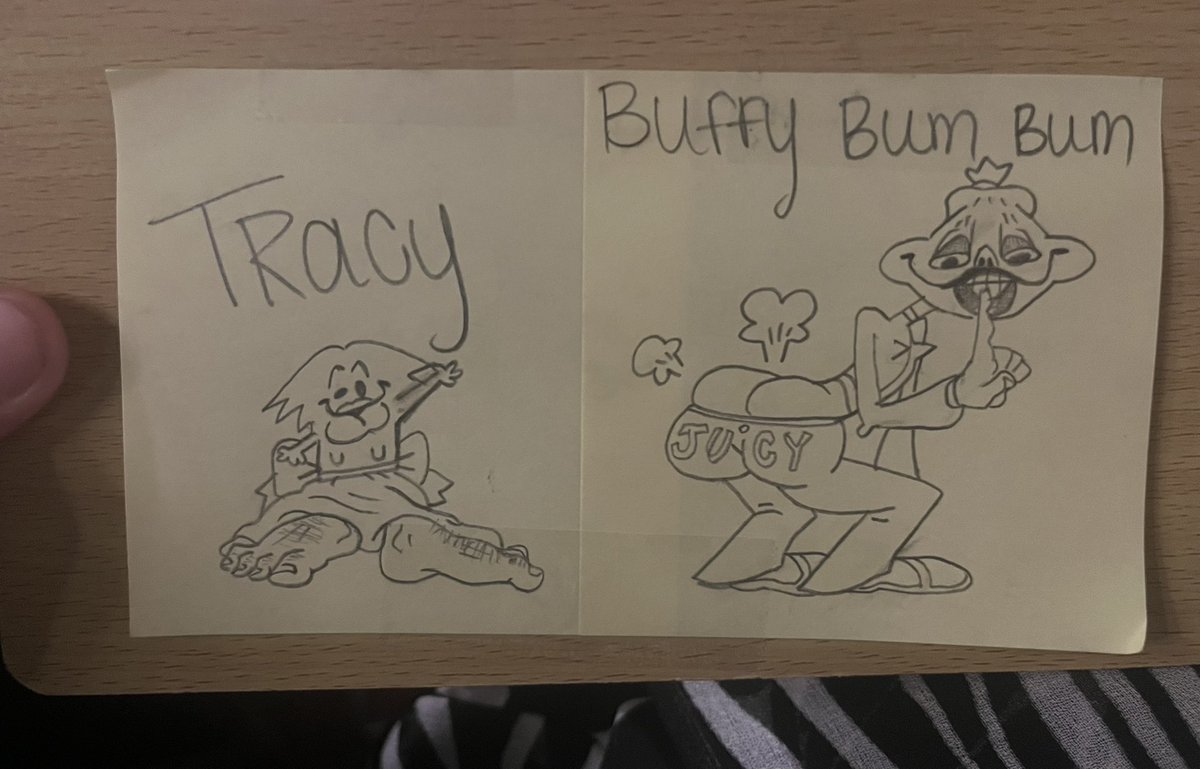 pornagoria's tweet photo. coworker and I have a game where she gives me a name and I make a character
turns out Connor was an actual client and he ended up seeing it behind the front desk
it is now lovingly taped inside his passport :)) https://t.co/TAQkldpphT