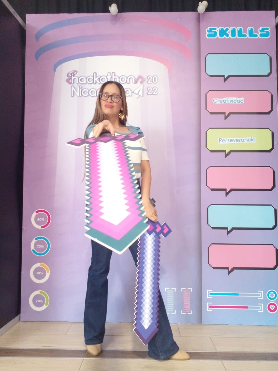 LaZelayita's tweet image. Aquí andamos #UnidosEnVictorias en el espectacular evento #Hackathon2022 
Tienes que venir!!!🚀 Conoce nuestra ruta evolutiva, creativa, emprendedora 🤖✨💛✨
@rcs_ni @FloryCantoX