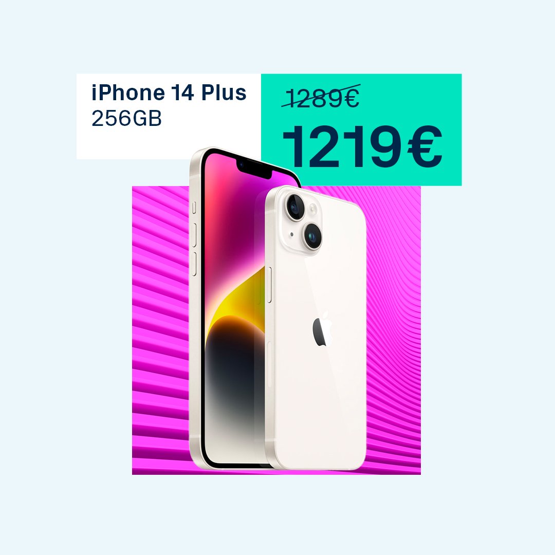PhoneHouse_Es's tweet photo. Para los que no tengáis suerte con el sorteo, también tenemos este #iPhone14Plus. 🙌🏼
Encuéntralo en #PhoneHouse y quédate #EnModoWow. 😱
📲 https://t.co/83F2aEzRKu https://t.co/i6BGiYFnB1