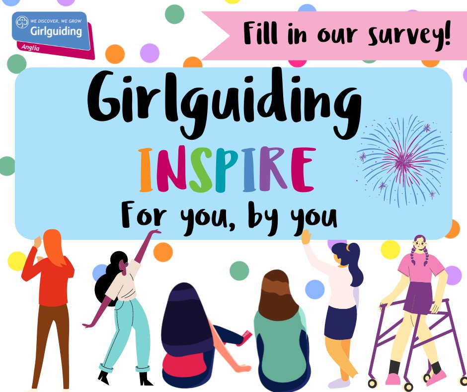 gguidinganglia's tweet photo. Are you a Girlguiding member aged 18 to 30? We need your thoughts! Fill in our quick survey (around 3 minutes) to help us as we work to develop our Inspire community in Anglia region 👉 https://t.co/0VqwZWEmbp https://t.co/VCyCdDe4Sx