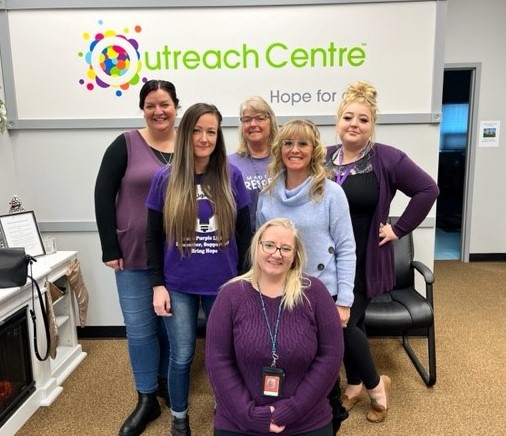 Today we wear purple to raise awareness &amp; show support for those affected by family violence. AB has the 3rd highest rate of self-reported spousal violence in Canada. If you need support call 403.347.2480 or visit theoutreachcentre.org
#GoPurpleAB #WhereToTurn #FVPM2022