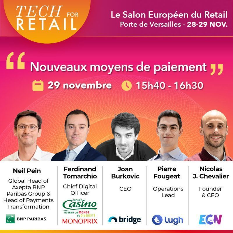 Lugh will be present at <a href="/TechforRetail/">Tech for Retail</a> and will take part in a panel discussion on the future of payments!

➡️ An opportunity to discuss in depth the role of #stablecoins in the payments of tomorrow.