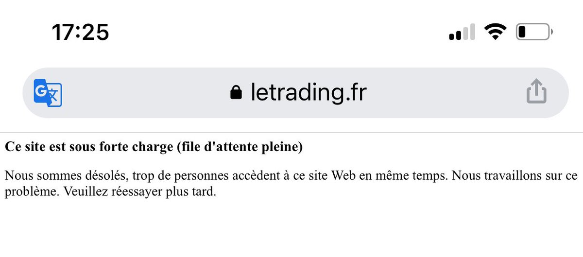 ALTRADEFR's tweet photo. 🚨 Attention le site internet est momentanément inaccessible ! Suite au Black Friday il y a une forte affluence sur notre page Web.

Si vous ne parvenez pas à accéder au site merci de m’envoyer un mail à support@letrading.fr

Merci pour votre compréhension 🙏
Amandine. https://t.co/ey3CzI6BED
