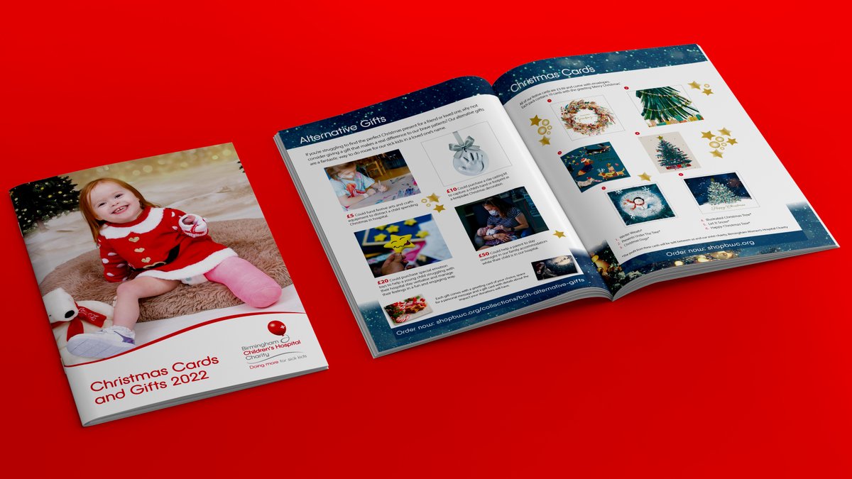 BWC_CPADS's tweet photo. With only one month to go until the big day we recommend you check out the amazing @Bham_Childrens Christmas catalogue for great gift ideas! The @BWC_CPADS Design team had a good look when we printed them #CPADS #OnlyOneMonthToGo https://t.co/SvZXL905eI