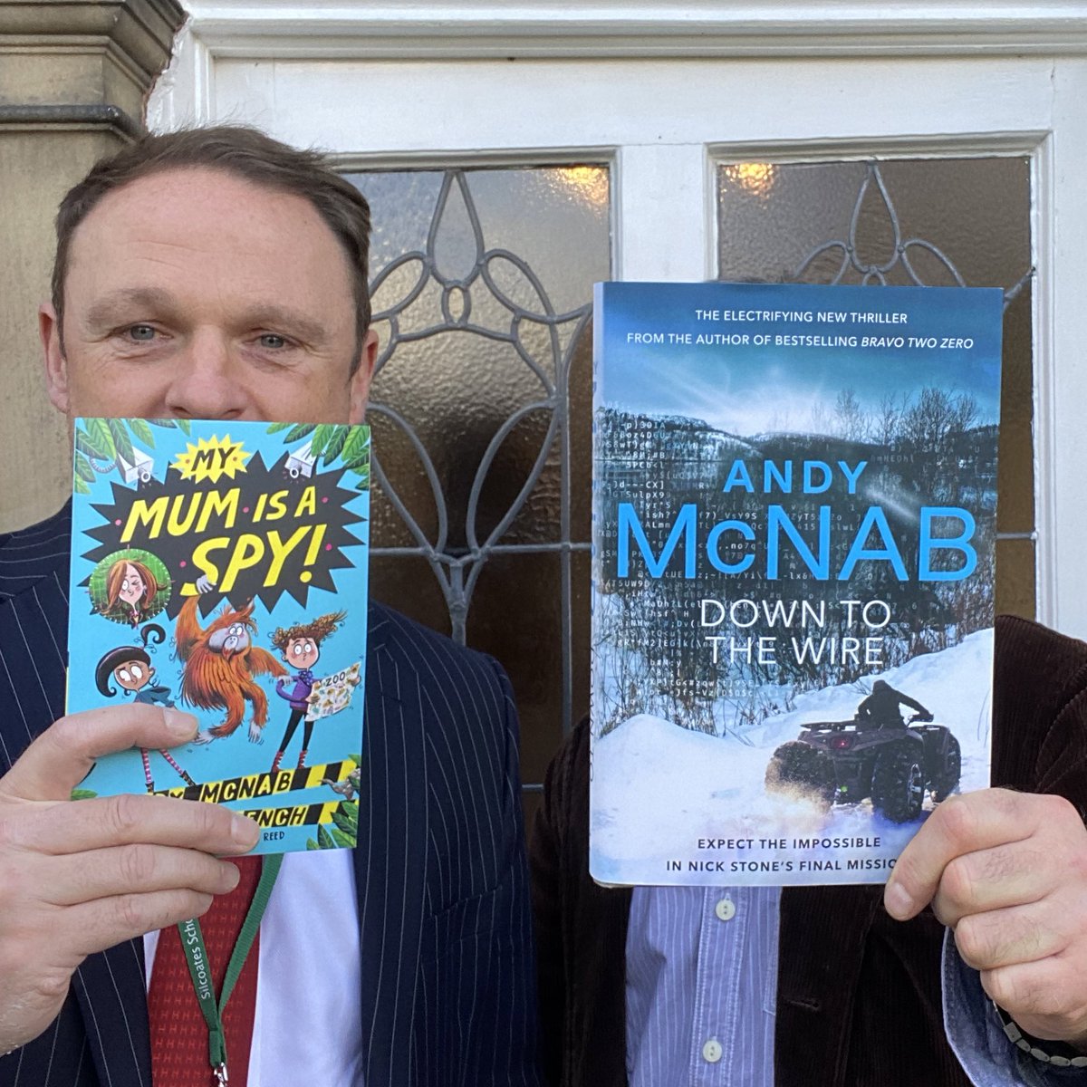 TranbyHead's tweet photo. One of us is a best selling author and highly decorated former SAS soldier sharing the power, imagination and empathy that develops from reading. The other is the Head of @silcoatesschool with a terrible @MovemberUK moustache. https://t.co/WNYcBrBWJ6