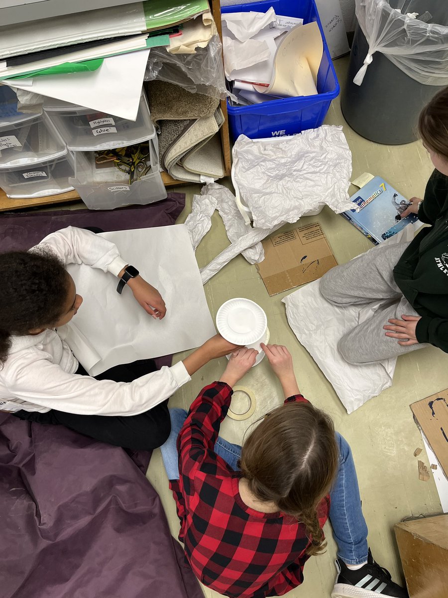 renthestem's tweet photo. No internet at school? No problem! STEM Challenge with the Grade 7’s.
Goal: design a tower that can support a textbook using limited materials. A surprise introduction to our form and function unit. @GandyHappenings @DDSB_STEM https://t.co/MyWA1JWrGE