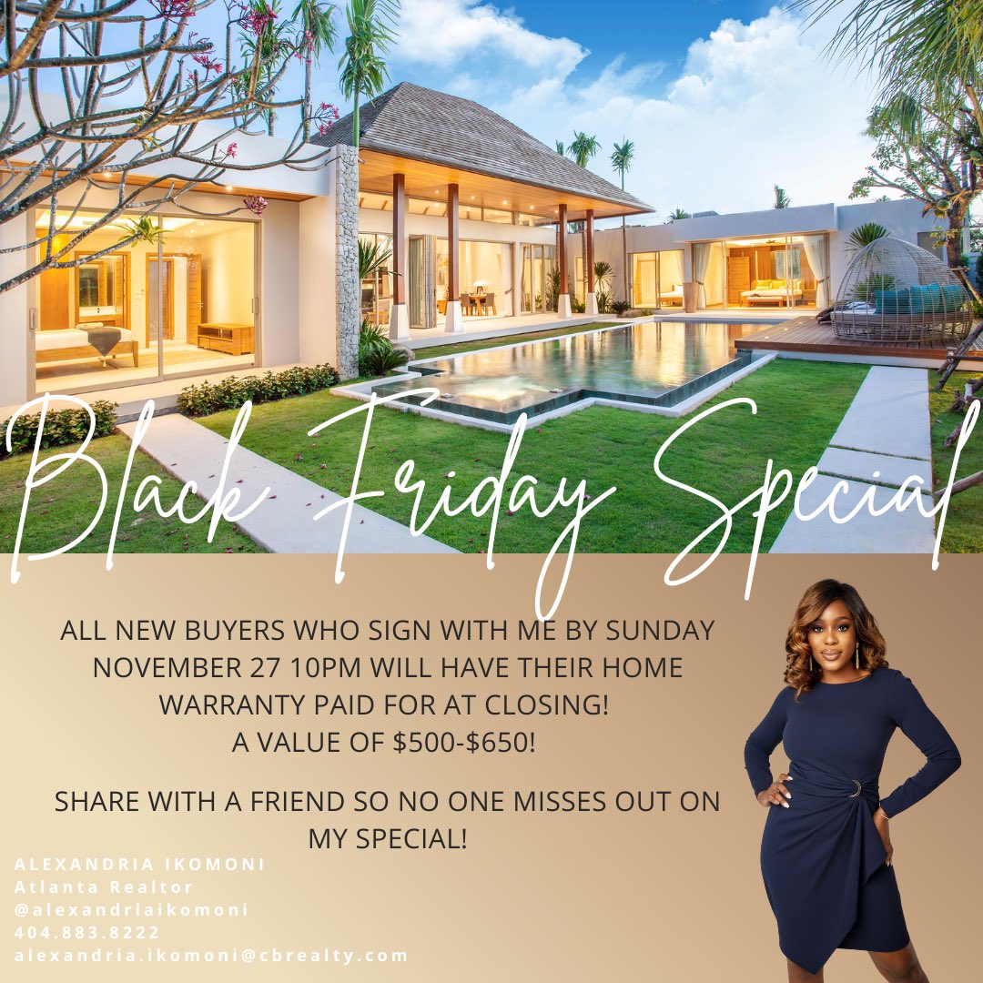 #BlackFriday #BlackFridayDeals #atlanta #atl #atlantarealestate #atlantarealtor