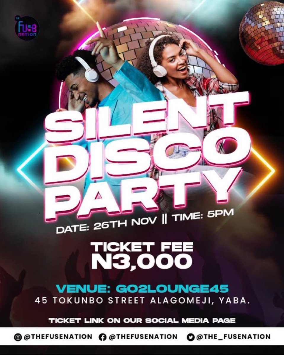 lagosonabudget's tweet photo. Silent Disco Party with @The_FuseNation https://t.co/H9jTtF1lAV