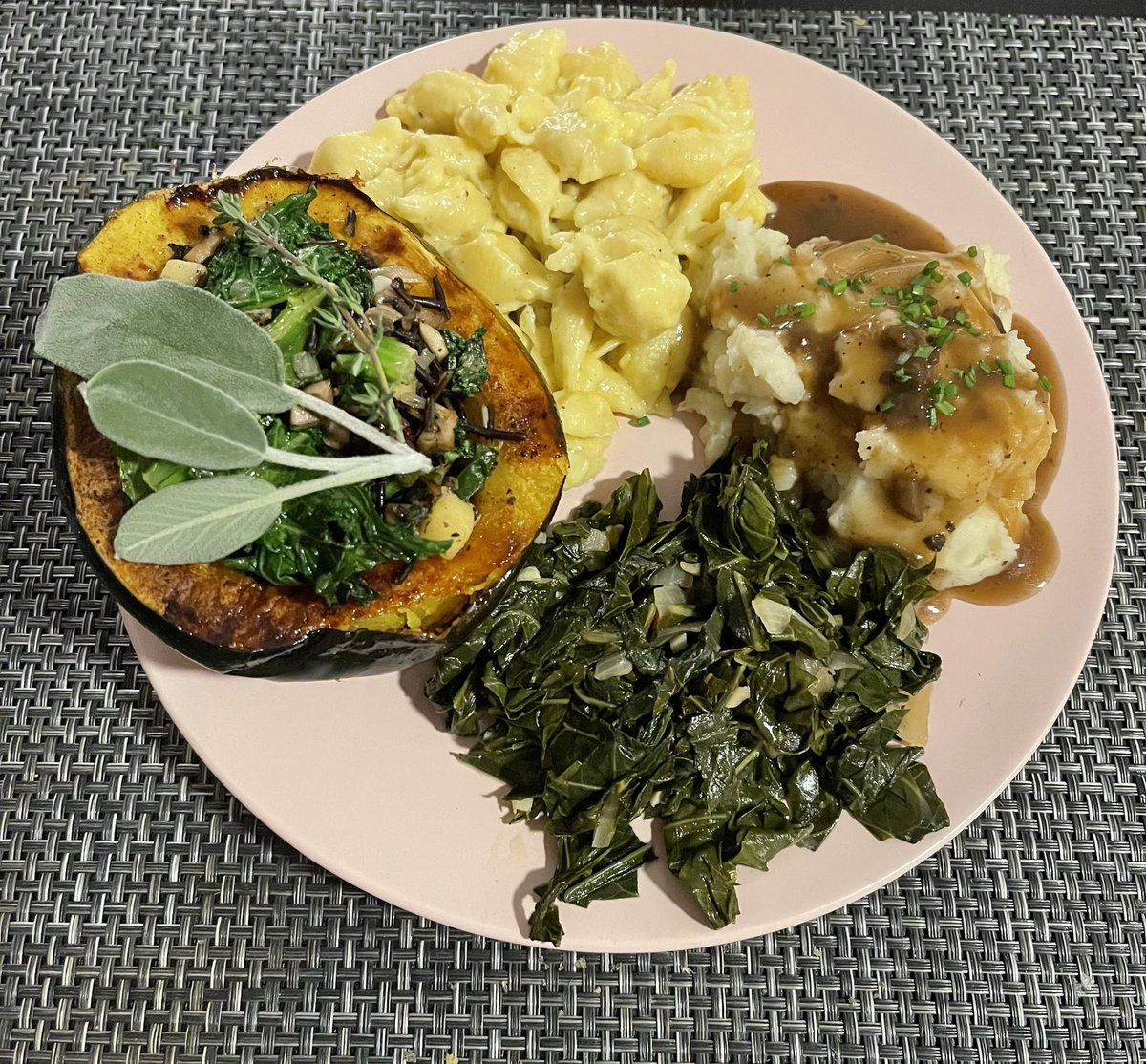 My whole food plant based dinner made from scratch by meeeee for me🥰#grateful #thankful #thanksliving