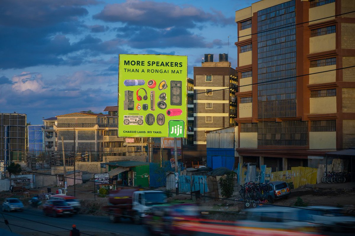 Cindy_KBDTips's tweet photo. I just saw this billboard yesterday in rongai, it is showcasing a range of electronicsโบ๏ธ. Funny is I saw one of the phones as well๐
. If you have ever shopped on jiji you know how true this is. Is there any other category of advert you have seen? https://t.co/yX9zjZJigg