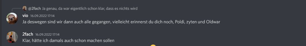 <a href="/2fqch/">2fach</a> toll wie sehr du hinter deinem owner <a href="/maaxxxxii/">Maaxxxii</a> stehst 👏 die zukunft von pvpgym sieht rosig aus

und btw vlt. nicht dem erstbesten kind glauben, der andere staff member beleidigt, leute ragebanned und dafür demoted wird