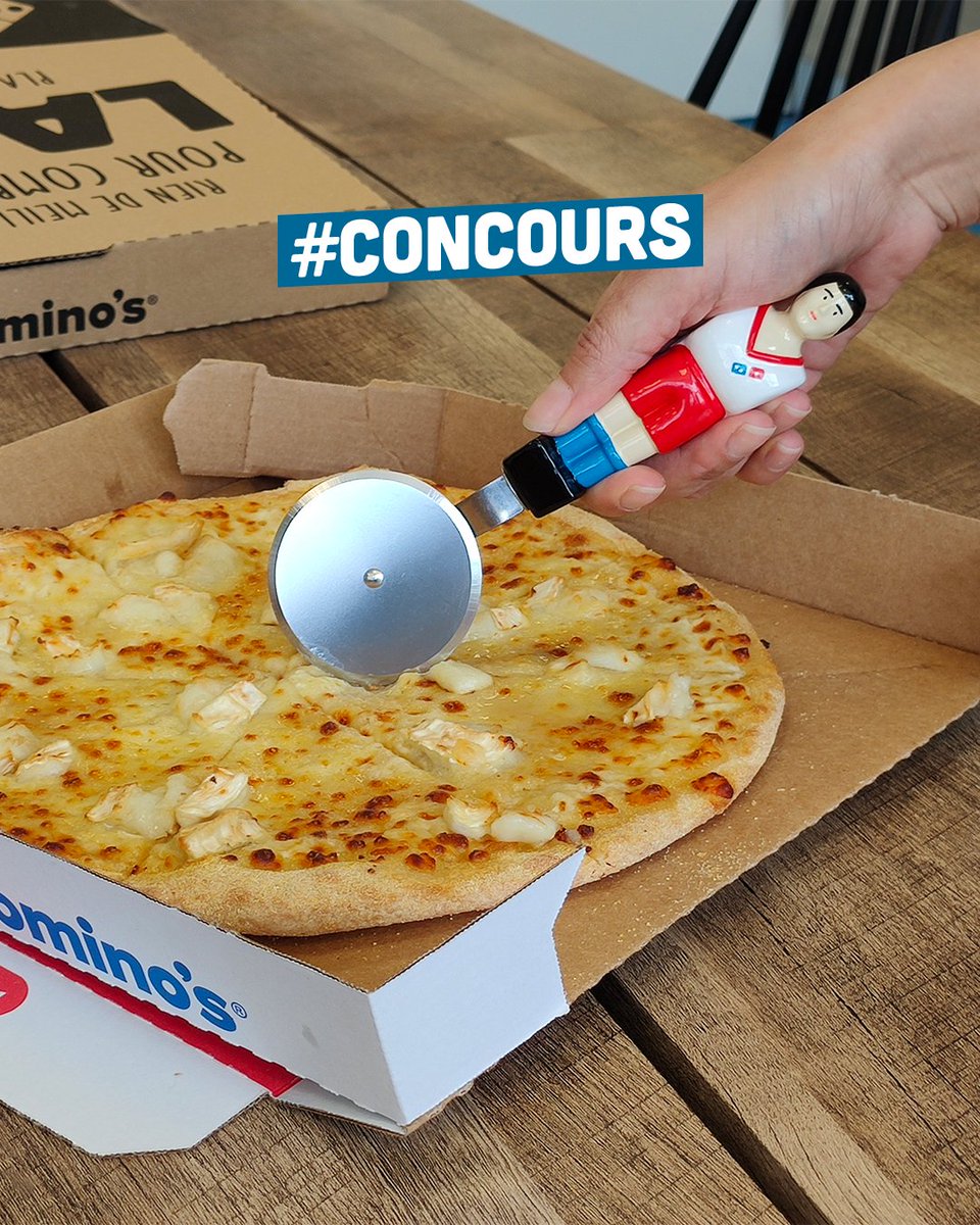 DominosFrance's tweet photo. ⚽ CONCOURS⚽

Quoi de mieux pour t’accompagner dans tes soirées foot qu’une roulette à pizza 100% collector ? 
Pour participer c’est simple : 
✔️ #RT + Follow @dominos_pizzafr 

TAS le 03/12 :  2 gagnants seront tirés &amp; repartiront avec leur roulette à pizza &amp; 1 pizza offerte🍀 https://t.co/5Ha6FAhska