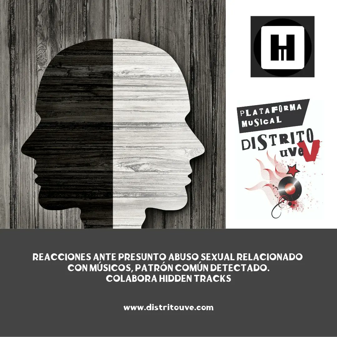 distritouve's tweet photo. 🧐✍️ Imperdible artículo #opinion en #blog #DistritoUve titulado «Reacciones ante presunto abuso sexual relacionado con músicos, patrón conductual detectado. Colabora @hiddentracks_: ✅ https://t.co/jycPmfMM7Y Lee, RT.

#25N #Machismo #musica #Igualdad #VaneBalon #BlogueraMusical https://t.co/8ZCq6yhSNg